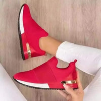 Women's Sneakers Breathable Mesh 2024 Hot Sale Spring Fashion Casual Comfortable Slip-On Solid Color Ladies Vulcanize Shoes