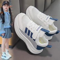 Children's Sneakers Kids Fashion Design White Non-slip Casual Shoes Boys Girls Hook Breathable Sneakers Toddler Outdoor Shoes