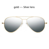 RE Sunglasses Man USA Army Military Aviation Pilot Sunglasses Glass Lens Woman Luxury Brand Retro Titanium Frame High Quality