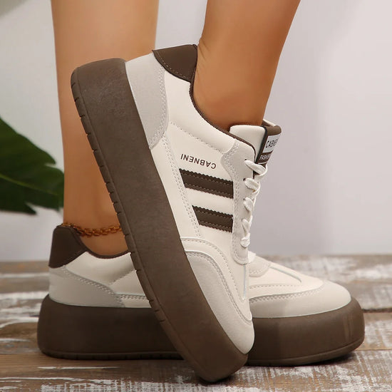 Women Sneakers Spring Autumn Thick Sole Casual Board Shoes Women Soft Sole Inside Increase Training Sneakers Zapatos De Mujer