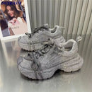 Sneakers Sport Casual Fashionable Customized Design Shoes Footwear Factory Cost Shiny 2024 Women Shoe
