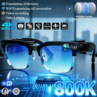 2026New 4K Ultra HD Color Change BT Call Smart Glasses AI Chat Music Player 800W Pixel Camera 1080P Video  AI Sports Glasses Men