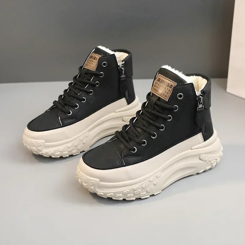 Women's Sneakers Luxury Fashion Womens Boots High-top Platform Casual Shoes New Female Outdoor Running Shoes Winter Women Shoes