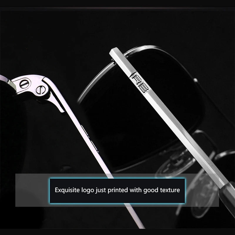 RE Sunglasses Man USA Army Military Aviation Pilot Sunglasses Glass Lens Woman Luxury Brand Retro Titanium Frame High Quality