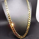 Pure Gold Color Chain Jewelry, Chapado 24k Ouro 10mm Heavy Chain For Men 20 Man20, 22", 24", 26", 28", 30"