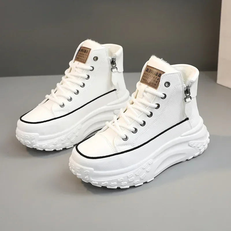 Women's Sneakers Luxury Fashion Womens Boots High-top Platform Casual Shoes New Female Outdoor Running Shoes Winter Women Shoes
