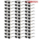 36PCS Rimless Sunglasses for Men and Women, Rectangle Gradient Lens, Metal Frame, Colored Lenses, Unisex Eyewear, Luxury Fashion