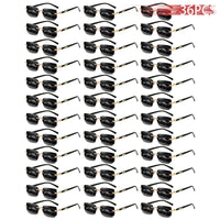 36PCS Rimless Sunglasses for Men and Women, Rectangle Gradient Lens, Metal Frame, Colored Lenses, Unisex Eyewear, Luxury Fashion