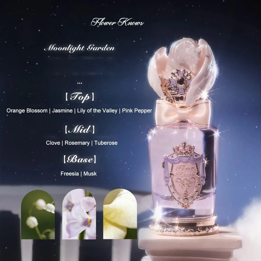 Flowerknows Moonlight Mermaid Perfume Flower Know Makeup Fruit Grapefruit Long Lasting Personal Perfume Eau De Parfum 50ML