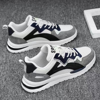 Men's Low-Top Laced Training Sneakers, Suitable for Outdoor Workouts, Anti-Slip Comfortable Hiking Shoes
