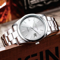 CHRONOS Top Brand Luxury Man Wristwatch Waterproof Luminous Date Men Watches Stainless Steel Quartz Men's Watch Male reloj