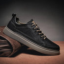 Classic Men's Sneakers Platform Slip on Casual Shoes for Men Leather Sneakers New Comfort Flat Shoes Spring Men's Loafers Shoes