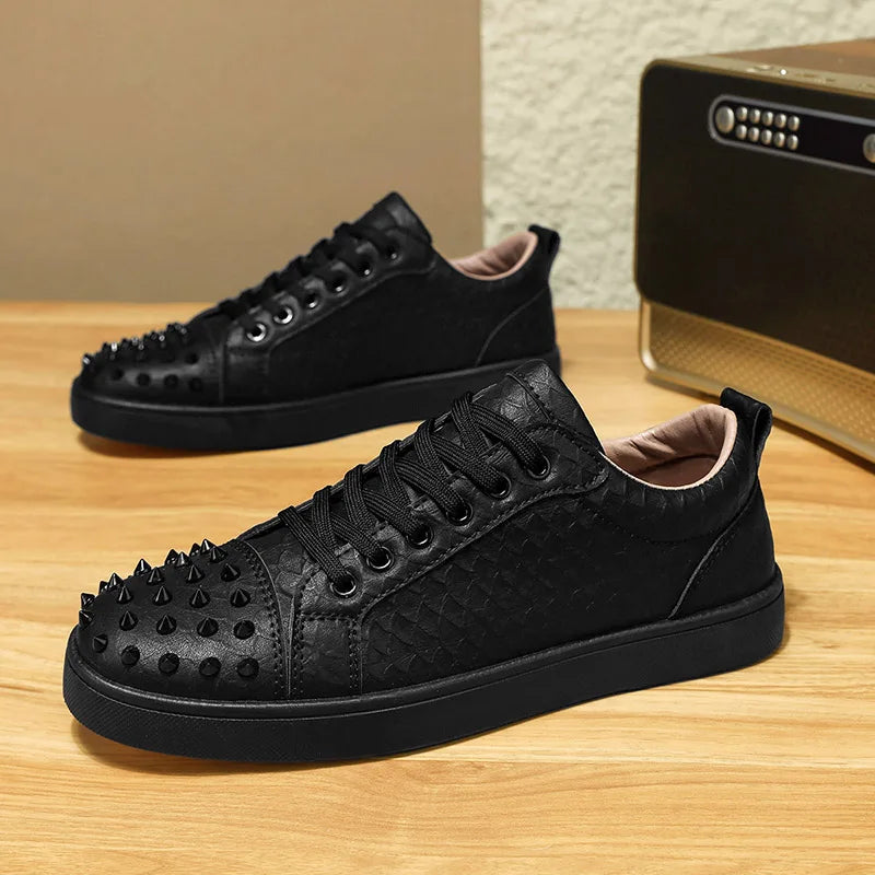 Comfortable Breathable Studded Sneakers for Men Women Casual Sports Shoes Fashion Lightweight Walking Shoes