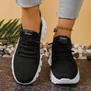 Fashion Knitted White Sneakers for Women Summer Mesh Breathable Platform Sports Shoes Woman Thick Bottom Non Slip Running Shoes