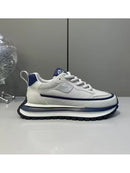 Men's Slip-Resistant Solid Color Sneakers - Low-Top Lace-Up Shoes Suitable for Casual, & Daily Wear