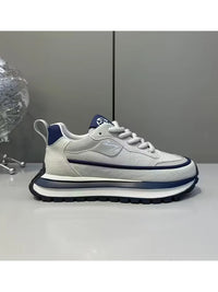 Men's Slip-Resistant Solid Color Sneakers - Low-Top Lace-Up Shoes Suitable for Casual, & Daily Wear