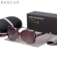 BARCUR Sunglasses Women Oversized Polarized Sun glasses for Women Eyewear Gradient Ladies Shades UV400 Protection Oculos
