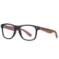 BARCUR High Quality Black Walnut Sunglasses Anti-Reflecti Men Women Mirror Sun Glasses Male UV400 Wooden Sunglass Shades Oculos